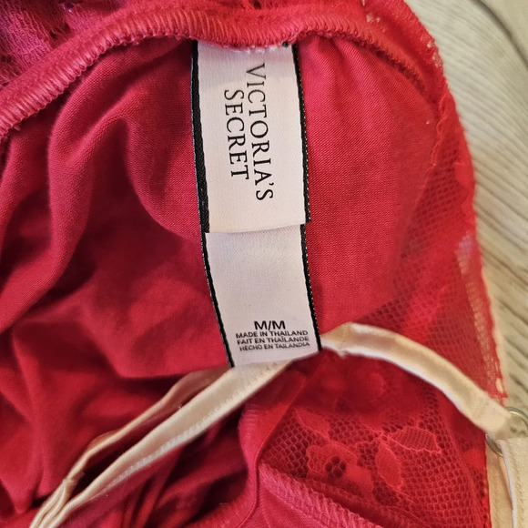 Victoria's Secret Size Medium Red Sexy Babydoll Nightie Dress Lingerie - Picture 7 of 9